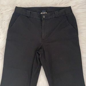 Black Cropped Flared Pants